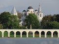 Russia. Veliky Novgorod. The Volkhov River.