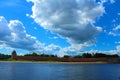 The Novgorod Kremlin Detinets and The Volkhov river. Veliky Novgorod, Russia. Royalty Free Stock Photo