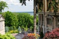 NOVI PETRIVTSI, UKRAINE - MAY 22, 2019: View of Honka club house in Mezhyhirya national park estate of former president Viktor