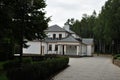 Novi Petrivtsi, Ukraine, Wooden Honka, the former residence of the President of Ukraine Viktor Yanukovych in Mezhyhiria.