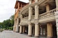 Novi Petrivtsi, Ukraine, Wooden Honka, the former residence of the President of Ukraine Viktor Yanukovych in Mezhyhiria.