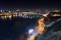 Novi Sad City at Night Royalty Free Stock Photo