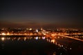 Novi Sad by night Royalty Free Stock Photo