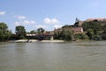 Novi Sad Petrovaradin Fortress and the Danube River in Vojvodina, Serbia Royalty Free Stock Photo