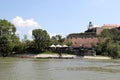 Novi Sad Petrovaradin Fortress and the Danube River in Vojvodina, Serbia Royalty Free Stock Photo