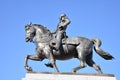 Monument to king Peter I Karadjordjevic of Serbia in Novi Sad, made it in this 2018 year. P Royalty Free Stock Photo