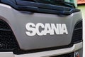 Scania truck logo. Scania develops, manufactures and sells trucks