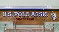 Novi Sad, Serbia - January 28, 2023: Brand logo sign of US Polo Assn store in Promenada shopping mall in Novi Sad
