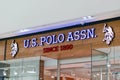 Novi Sad, Serbia - January 28, 2023: Brand logo sign of US Polo Assn store in Promenada shopping mall in Novi Sad