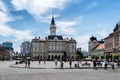 NOVI SAD, SERBIA - July 7, Novi Sad - Liberty Square on the day of Exit Festival Royalty Free Stock Photo