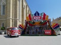 Van as a symbol of Exit music festival in Novi Sad, Serbia - one of the Best European Music F