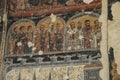 NOVI SAD, SERBIA- JUNE 07, 2019: Fresco on the wall of the chapel in Krusedol Monastery in Fruska Gora National Park Royalty Free Stock Photo
