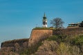 The white Clock tower, one of the most significant landmarks and symbols of Petrovaradin