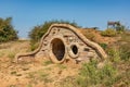 House into the hill. Hobbit hole.