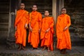 Novice Buddhist monks of Angkor Wat, Siem Reap, Cambodia