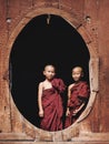 Novice Buddhist Monks at Shwe Yan Pyay Monastery, Nyaung Shwe, Myanmar