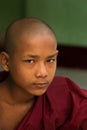 A Novice monk of Shwedagon Pagoda, Yangon, Mynamar Royalty Free Stock Photo