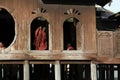 Novice monks in Shwe Yan Pyay monastery Royalty Free Stock Photo