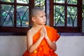 Novice in Thailand, young monk.