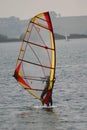 Novice windsurfer