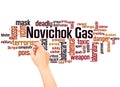 Novichok Nuvichuk nerve agent word cloud hand writing