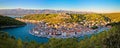 Novigrad Dalmatinski bay panoramic view