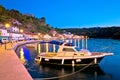 Novigrad Dalmatinski bay and waterfront evening view