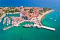 Novigrad Istarski historic Adriatic coastal town aerial view Royalty Free Stock Photo
