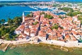 Novigrad Istarski historic coastal town aerial view Royalty Free Stock Photo