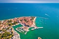 Novigrad Istarski historic coastal town aerial view Royalty Free Stock Photo