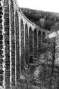 Novina Viaduct - old stone railway bridge near Krystofovo Udoli, Czech Republic