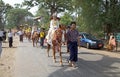 Novitiation ceremony in Myanmar Royalty Free Stock Photo