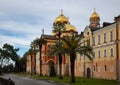 Novo-Athos monastery in Abkhazia in winter