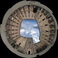 Novo new castle maschio Angioino Naples 360 degrees view