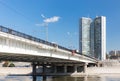 Novoarbatsky bridge in Moscow