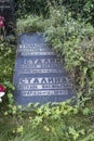 Novodevichy Cemetery. The grave of Stalin's grandchildren: Vasil