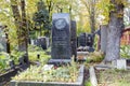 Novodevichy cemetery in moscow