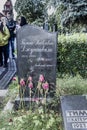 Novodevichy Cemetery.Tomb Galina Dzhugashvili - Stalin's grandda