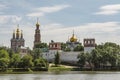 Novodevichy Convent, Bogoroditse-Smolensky Monastery Moscow Russia summer Royalty Free Stock Photo