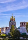 Novodevichy convent Bogoroditse-Smolensky monastery on a sunny autumn day. Moscow, Russia. Royalty Free Stock Photo