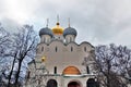 Novodevichy convent in Moscow. Cathedral Royalty Free Stock Photo