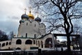 Novodevichy convent in Moscow. Cathedral Royalty Free Stock Photo