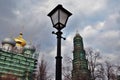 Novodevichy convent in Moscow in winter. Royalty Free Stock Photo