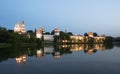 Novodevichy Convent (at night), Moscow, Russia Royalty Free Stock Photo