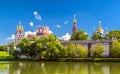 Novodevichy convent view, Moscow, Russi Royalty Free Stock Photo