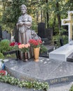 Novodevichye Cemetery. Grave to singer Lyudmila Zykina