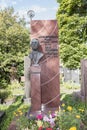 Novodevichye Cemetery. Tomb announcer Yuri Levitan