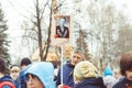 Novokuzneck, RUSSIA - MAY 9, 2018: people celebrate victory day in Russia