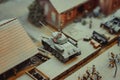 Novokuzneck, Russia - 26.07.2018: miniature model of war Royalty Free Stock Photo