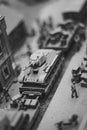 Novokuzneck, Russia - 26.07.2018: miniature model of war Royalty Free Stock Photo